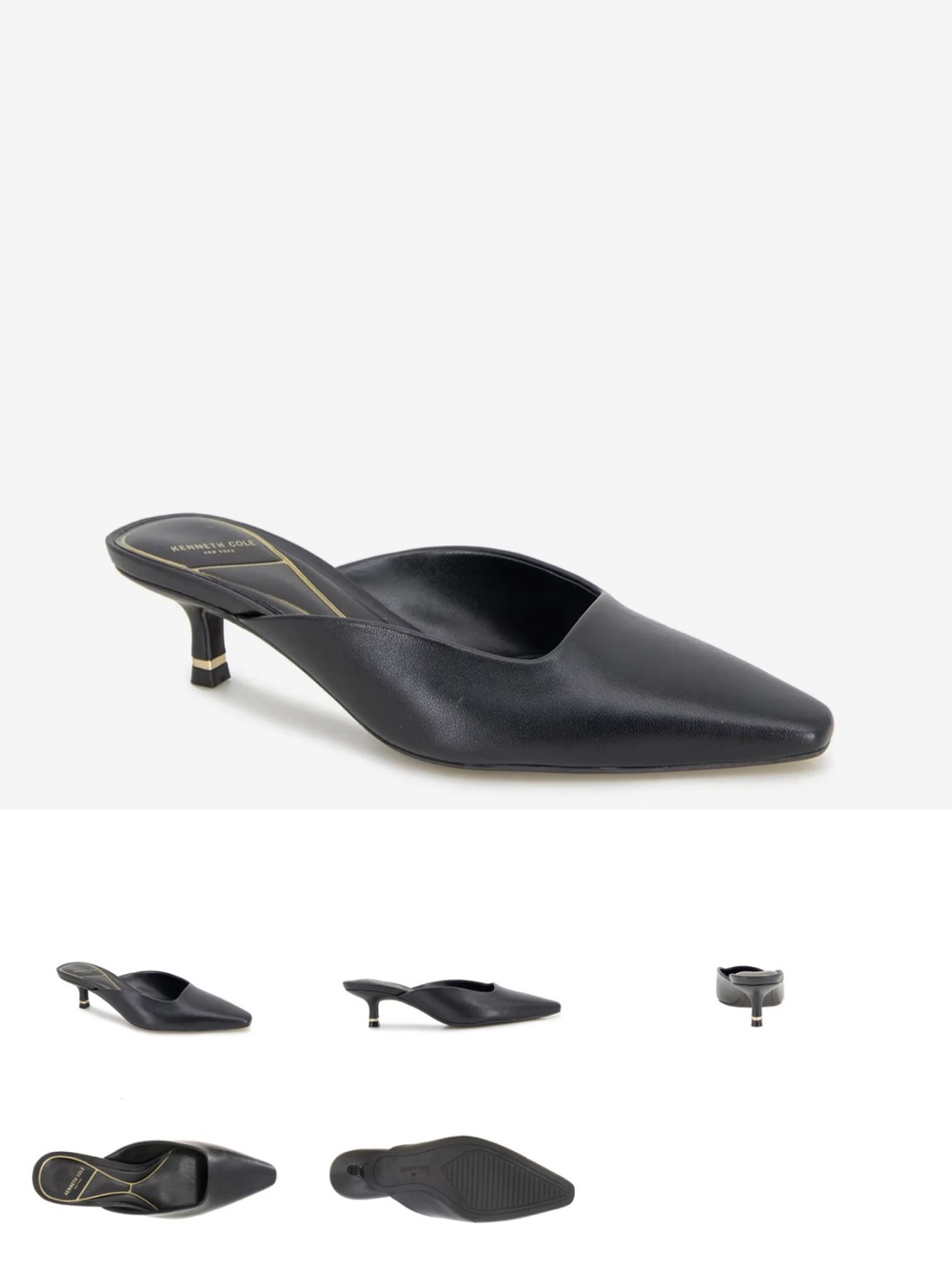 Kenneth Cole Margot kitten heel mule